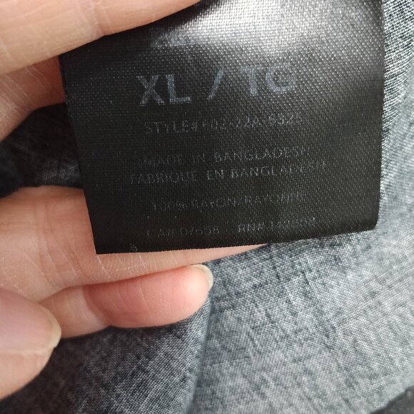 Playboy Man's Black and White Logo Button up Shirt Size XL - Picture 9 of 9